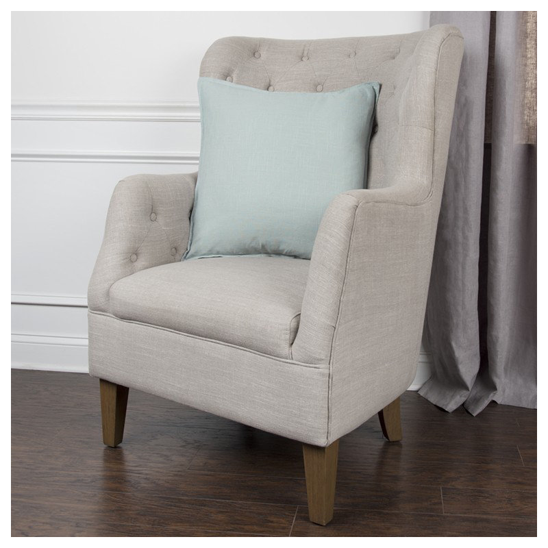 Coussin décoratif en coton, Turquoise clair