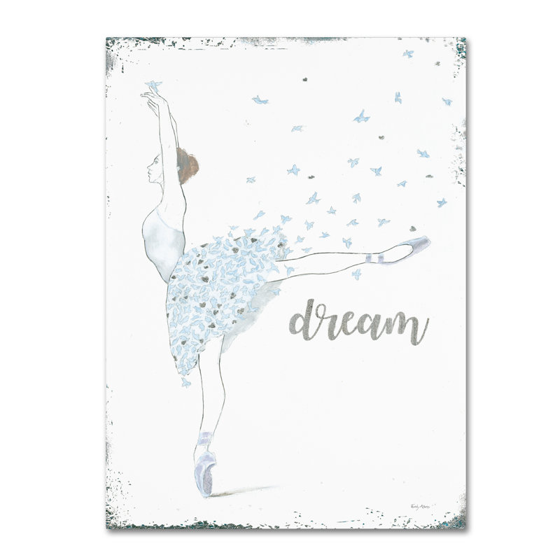 Dream Dancer II Canvas Art with Blue Birds Skirt