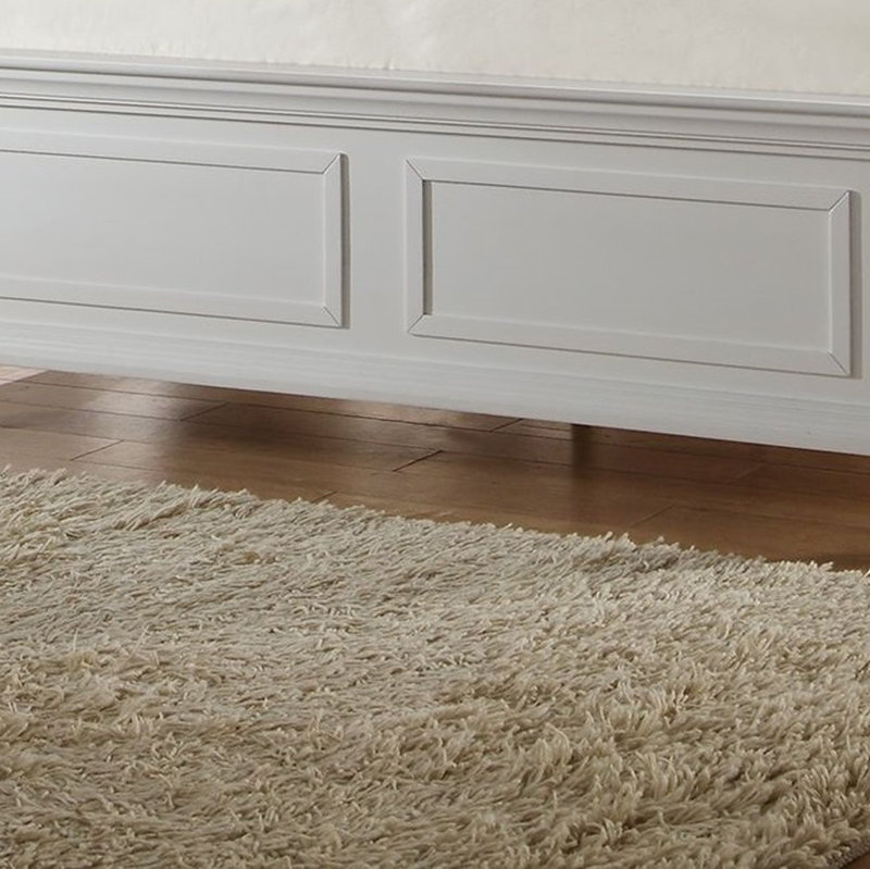 Cadre de lit blanc 1pc, Grand