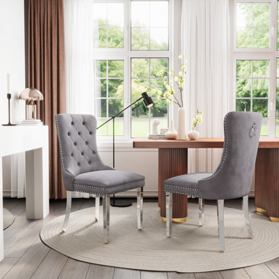 Mitsi Tufted Upholstered Wingback Parsons Chair