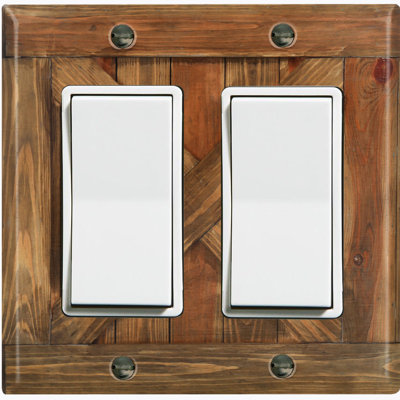Plaque murale en bois brun