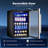 Electactic 4.5 Cu.ft Wine Cooler Freestanding Fridge With Reversible Glass Door,37 Bottle 145 Can Beverage Refrigerator Quiet With Led Lighting For Home Kitchen Bar