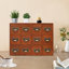 Rangement de bureau 12 tiroirs empilable en bois-1022926248