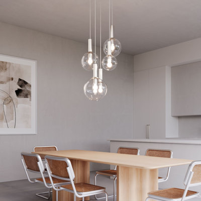 Luminaire suspendu 5 lumières Bubbles