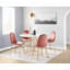 Chaise d'appoint rembourré moderne de style Mid-Century Elzada-363278947-363278951
