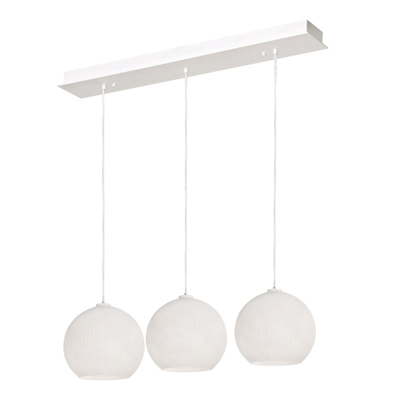 Luminaire suspendu linéaire à 3 lumières pour îlot de cuisine Darus