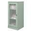 Armoire de salle de bain 100% bois massif 16,5 po avec porte en verre givré et tablettes réglables-823089178
