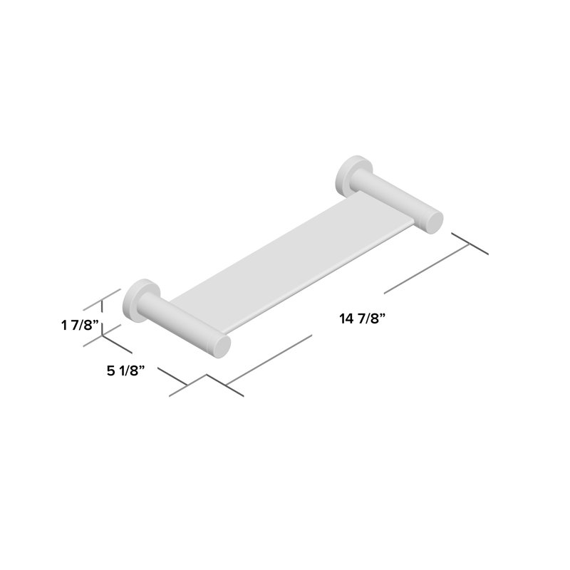 4600 Series Shower Shelf, Matte Black