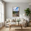 «Snowy Mountain Peaks Above Turquoise Lake», art mural-1812978948