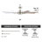 60'' 8-Blade Modern Farmhouse Large Room LED Windmill Ceiling Fan with Light and Remote-535302992
