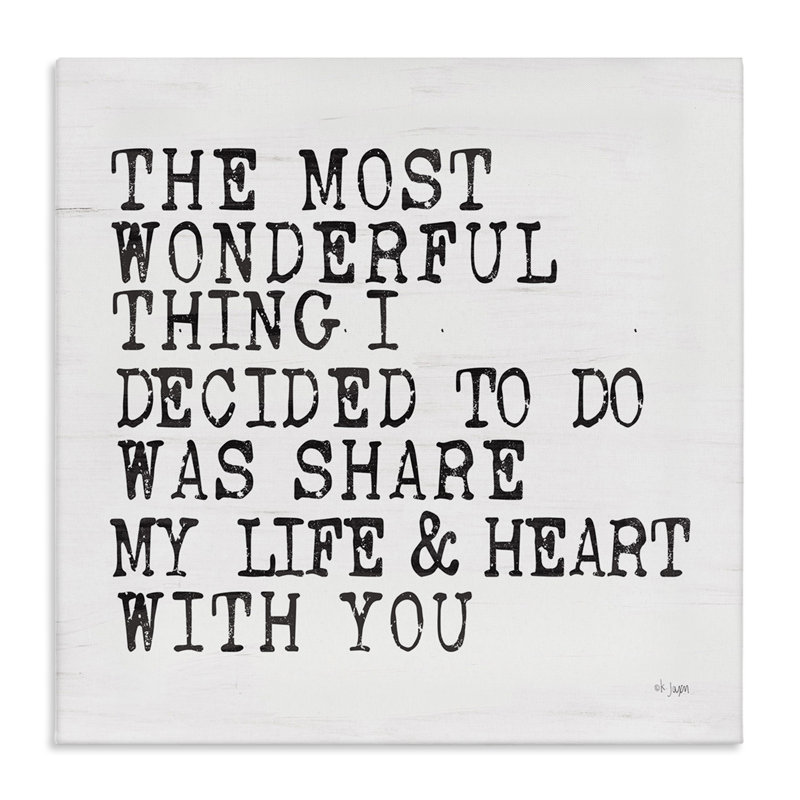 24" x 24" White Canvas Motivational Quote Wall Art