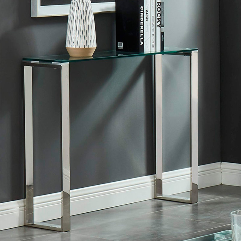 Moyen Torkil Gold Table, H 30 po x l 47 po x P 18 po, Argent argent