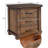 Rustic Three Drawer Framhouse Nightstand