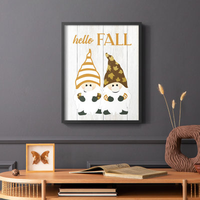 Harvest Gnomes Framed Print - Solid Wood