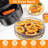 3-Layer Square Round Rectangle Air Fryer Rack Set Stainless Steel Dehydrator Rack with 4 Silicone