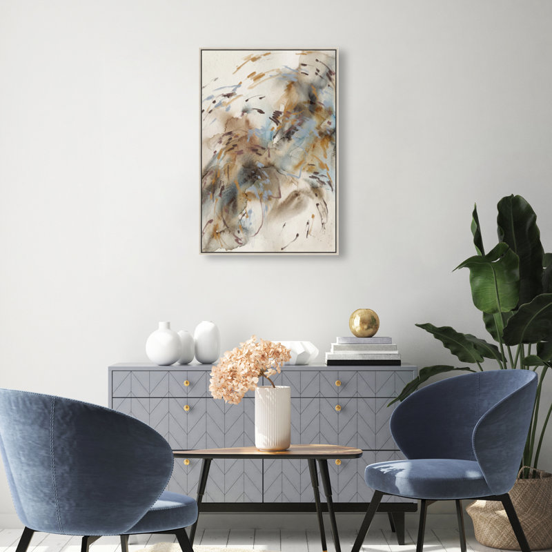 Mindfulness Print by Oliver Gal, 46"H x 31"W, Silver Floater Frame
