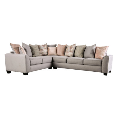 Yakyra 123" Wide Chenille Left Hand Facing Conner Sectional