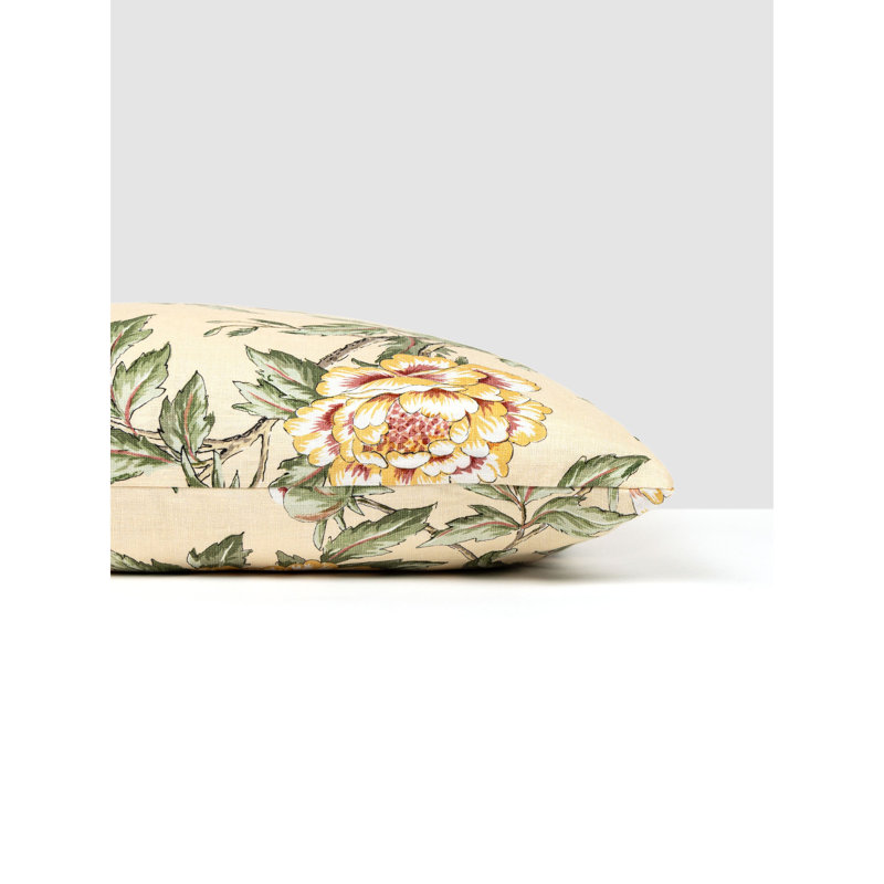 Peonia Linen Pillow, Sunlight Floral