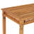vidaXL Patio Dining Table for 6, Solid Teak Wood, Weather-Resistant Outdoor table Rustic Style, Indoor and Outdoor Use, Elegant Vertical Slats Design, 43.3"x25.6"x31.5", Brown