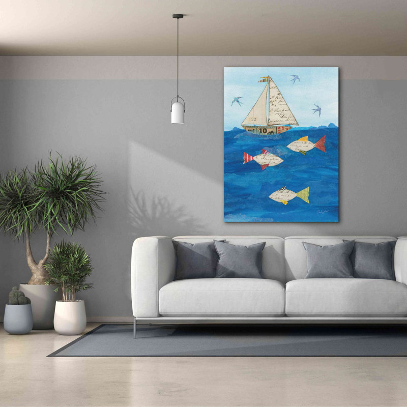 «Sailing Together I» par Courtney Prahl, estampe numérique sur toile, H 54 po x l 40 po x P 1,5 po