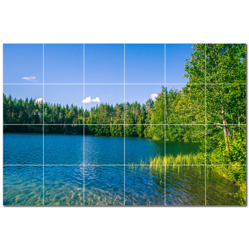 Panneau décoratif en céramique satinée 6 po x 6 po
