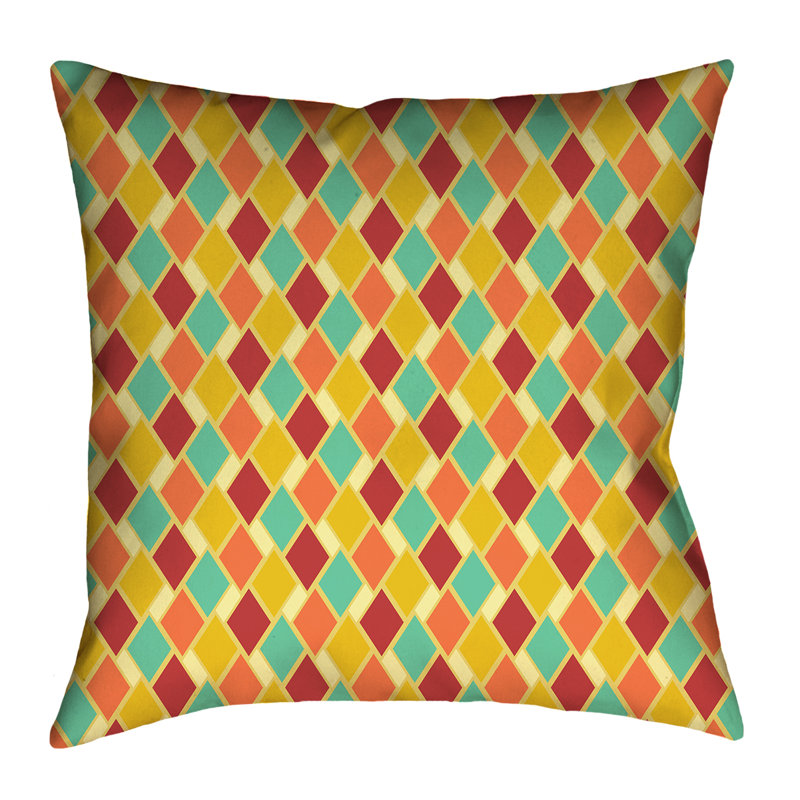 Housse de coussin Katelyn Elizabeth, 14 po x 14 po, Simili suède, Jaune et orange