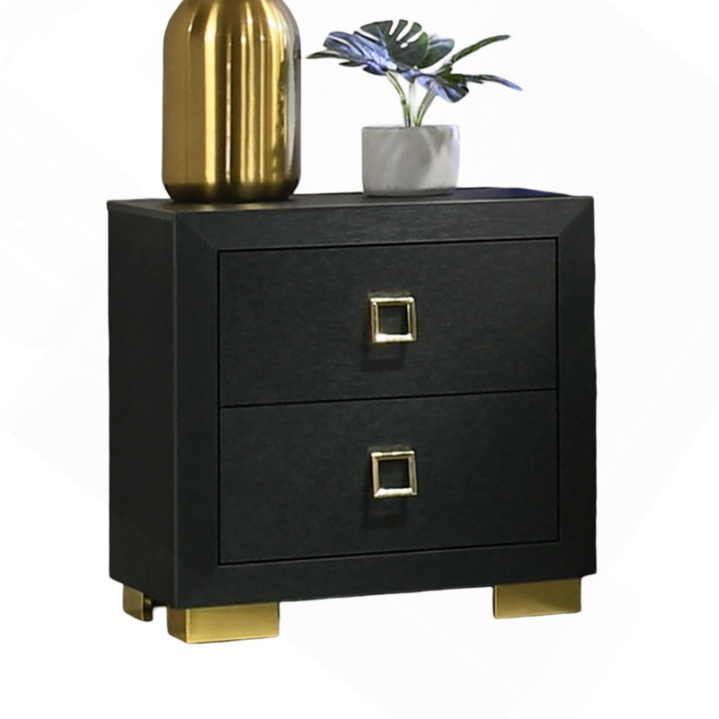 Table de chevet 2 tiroirs Modern