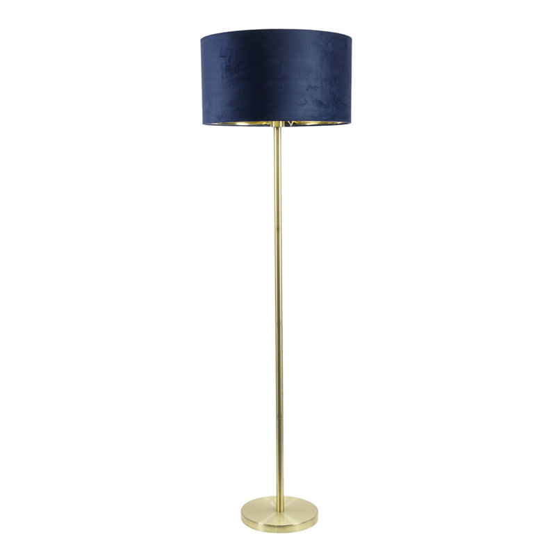 Baillieu 148cm Traditional Floor Lamp, Yes, Polished, Blue