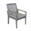 Chaise de patio en teck avec coussin Jessica