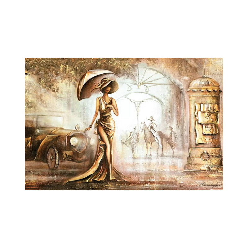 Happy Alone by Raen - Wrapped Canvas Gallery-Wrapped Canvas Giclée