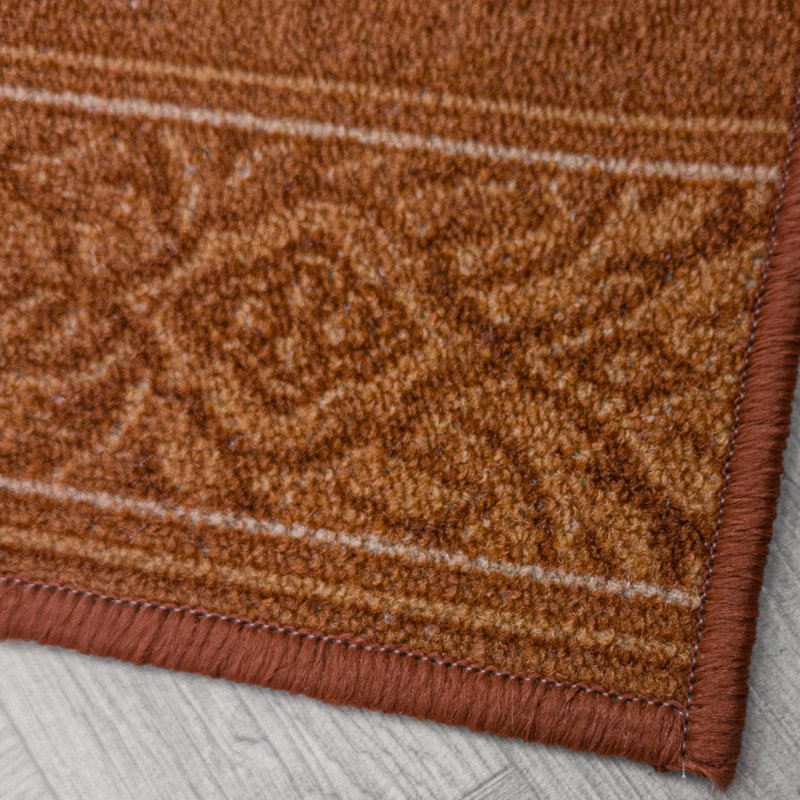 Runner Vintage Look Looped / Hooked Area Rug, Runner 66 x 210 cm