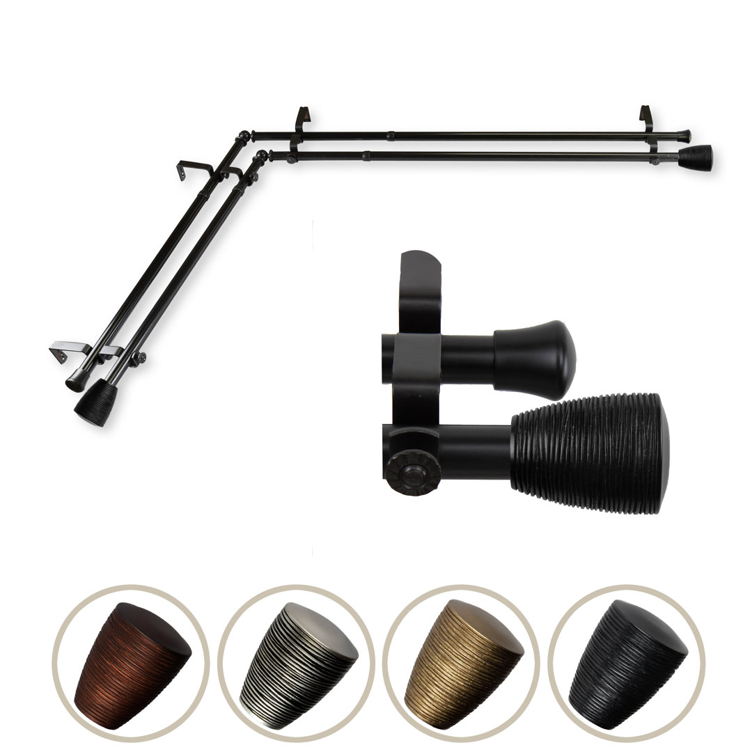 Steel Adjustable Double Curtain Rod Rod Desyne