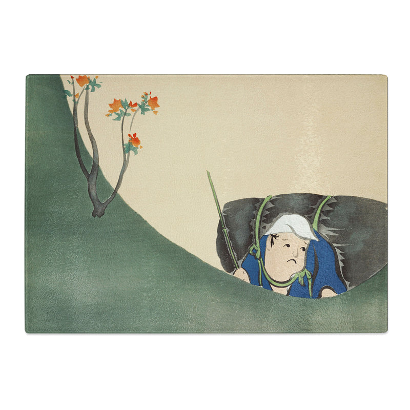 Samurai Vol.1 by Kamisaka Sekka Chopping Board, 0.4cm H x 20cm W x 28.5cm L