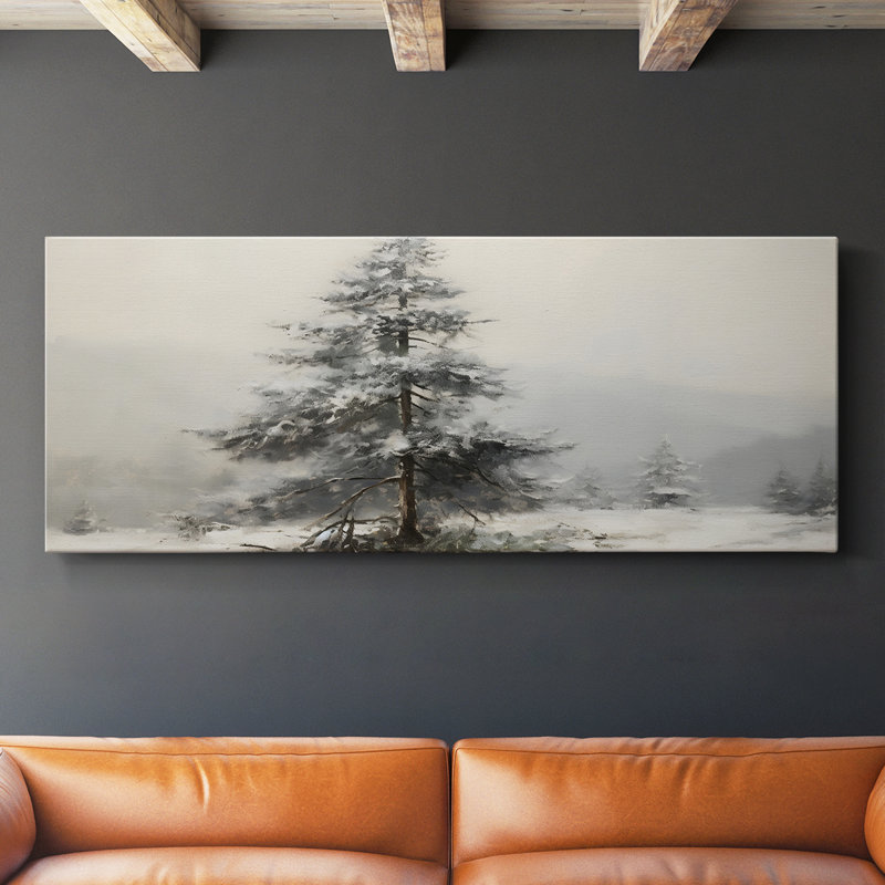 Série paysage - M - Toile tendue avec châssis - Prêt à accrocher, H 12 po x l 30 po