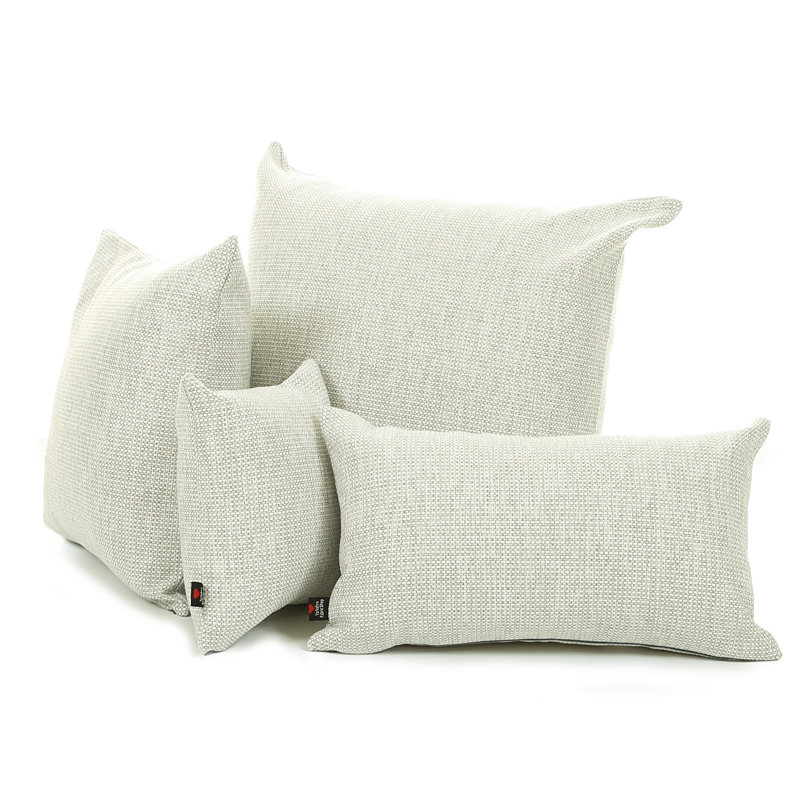 Amher Rectangular Cushion, White