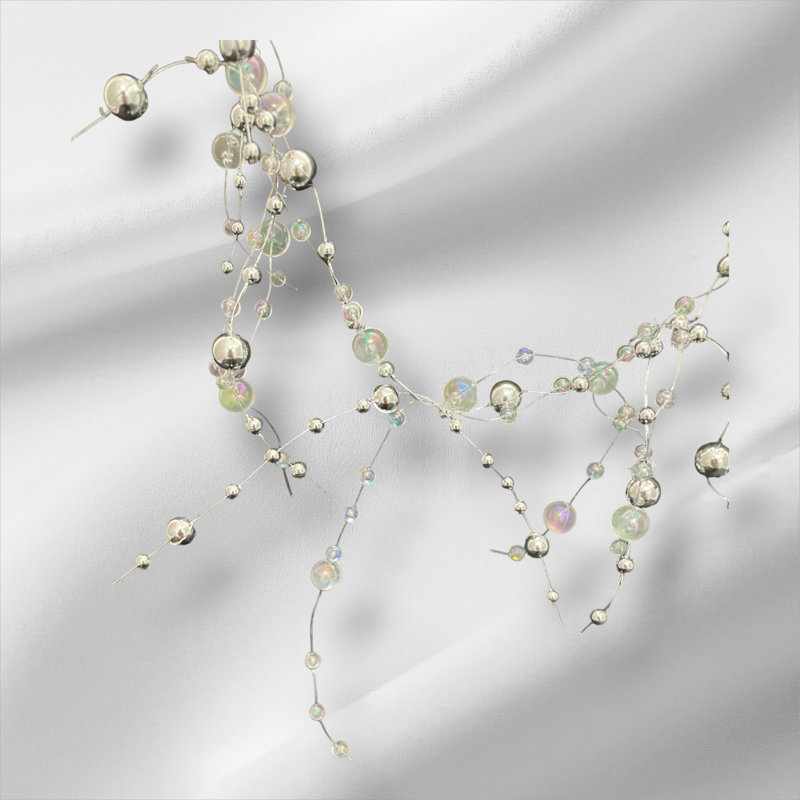 Guirlande 6 ', Iridescent / argent