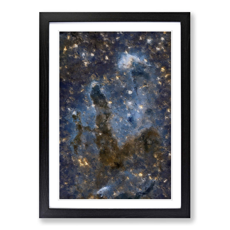 Universe in Abstract Vol.12 - Picture Frame Graphic Art Print, 87cm H x 62cm W x 2cm D, Black Framed