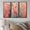 «Rose and Blue Cherry Blossom Spring Awakening I», collection d'art mural cerisier en fleurs