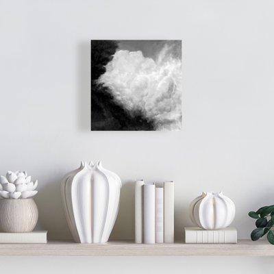 Dark Monochrome Clouds Canvas | Mountains Landscape Wall Art