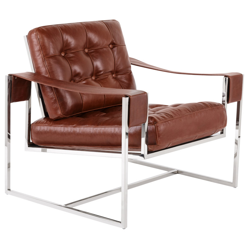 Fauteuil club Grange, Marron foncé