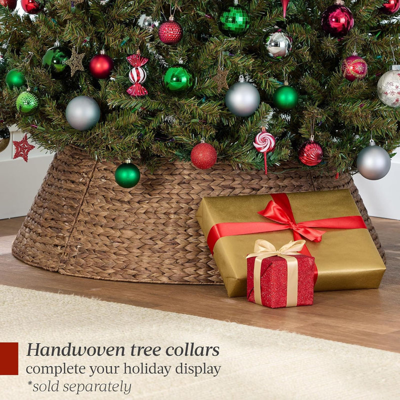 Arbre de Noël artificiel 6 pi, épinette réaliste de qualité supérieure avec branches denses et base en métal