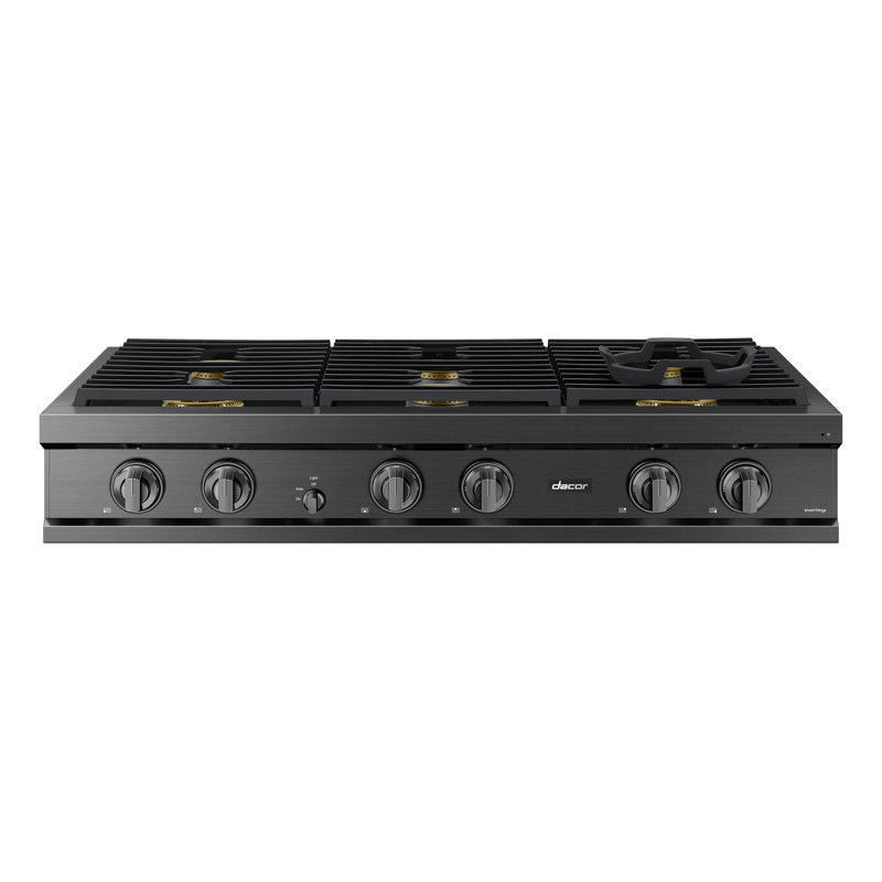 48" Gas Rangetop 6 Burners, NG/LP, Graphite Stainless