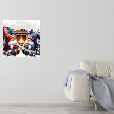 DIY Xmas Unframed Canvas Wall Art 16" X 16"