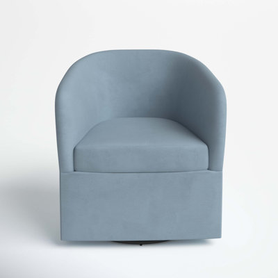 Lesia Upholstered Swivel Barrel Chair