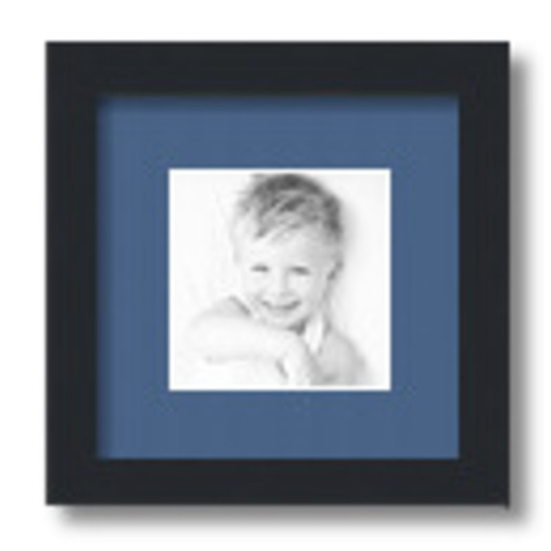 Cadre pour photo simple 5 "x 5" en bois mat, Royal