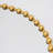 Metal-Framed Beaded Wall Mirror ,Circular Accent Mirror in Gold.-1200403372-1200403377