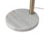 Lampe sur pied à 3 lumières avec abat-jour en porcelaine concise os 85 po, laiton vieilli et noyer Concord, gradateur