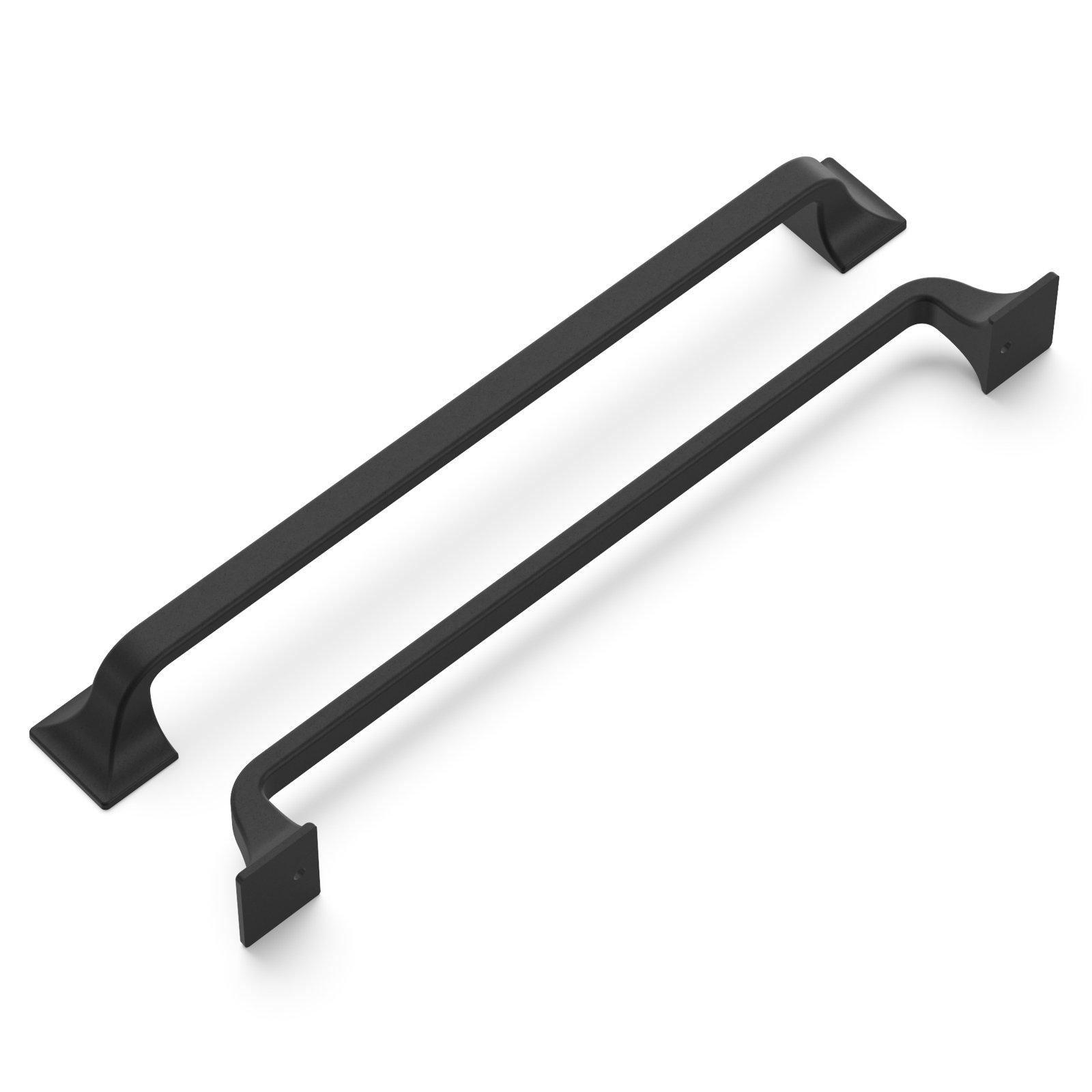 Forge Farmhouse Cabinet Pull, Black Iron, 12", null