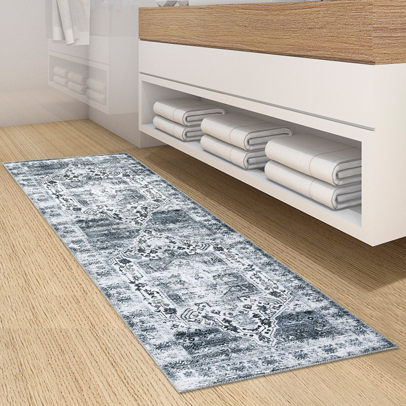 Muratbek Washable Oriental Indoor Rug, Runner 2' x 8'