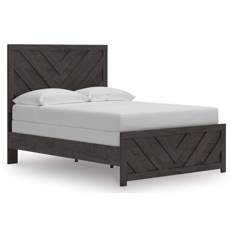 Haley Full Panel Bed, Gray, Full / Double